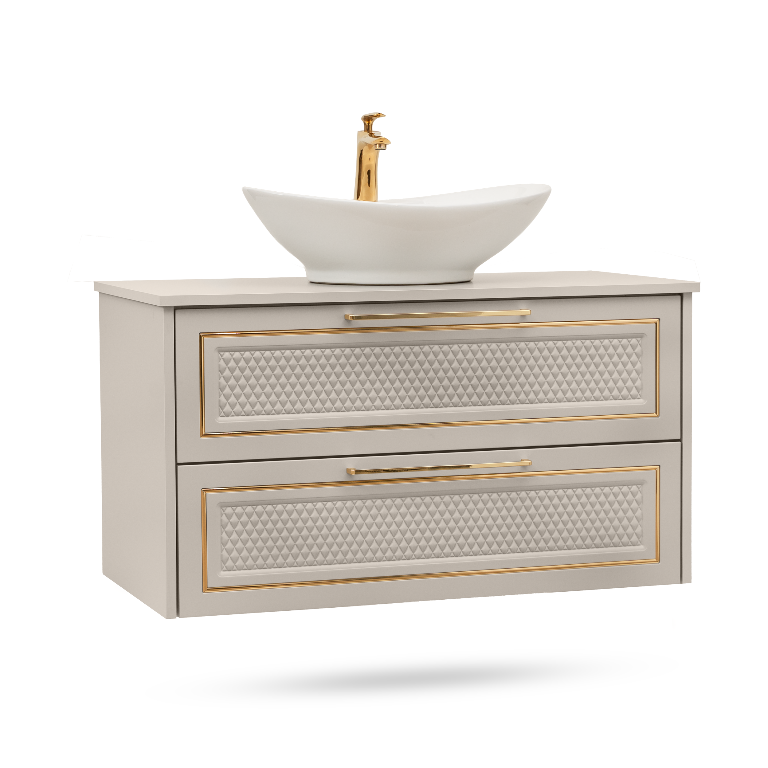 Elegancka szafka pod umywalkę Diana Karo satynowy kaszmir