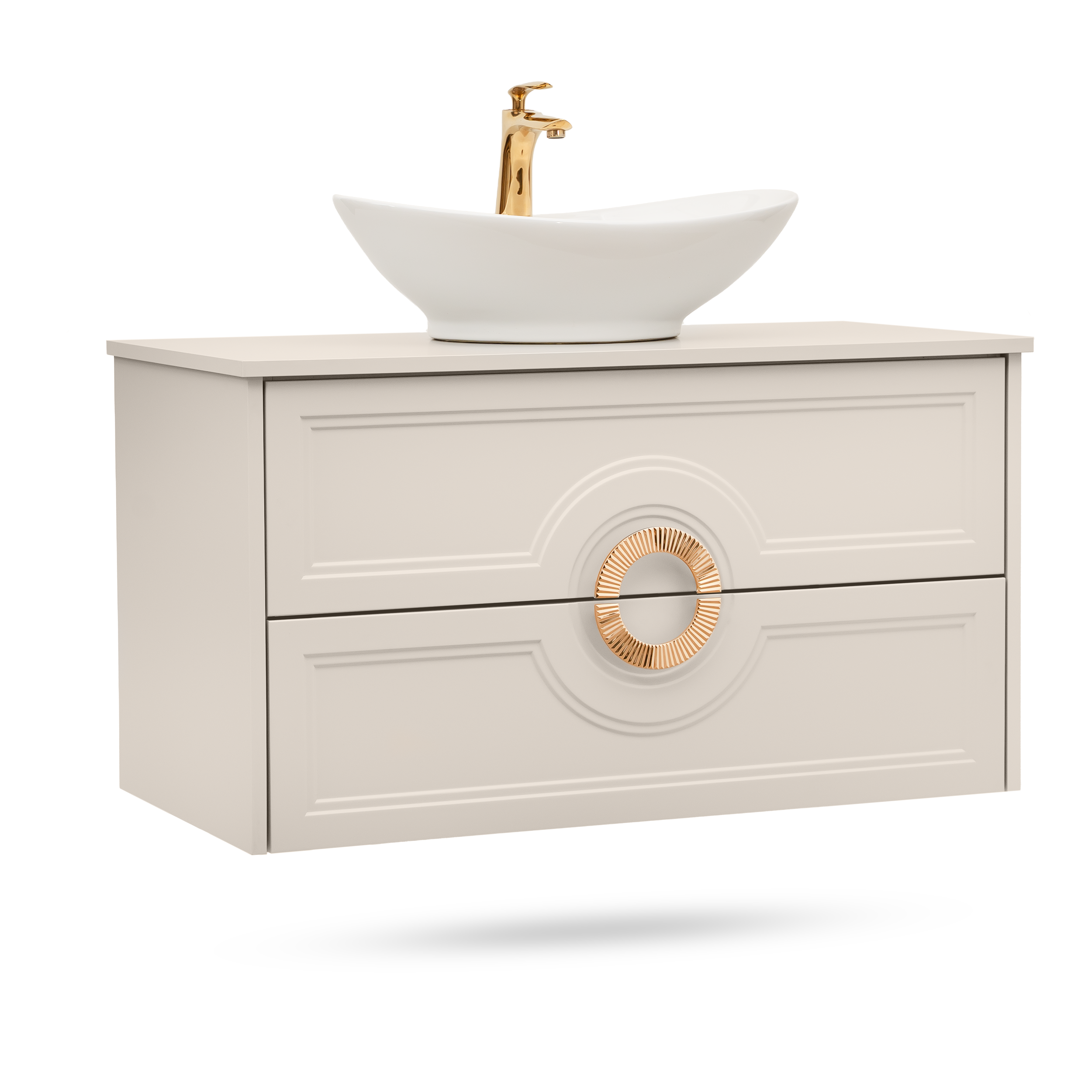 Elegancka szafka pod umywalkę LILA satynowy kaszmir